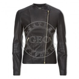 Young Lady Latest Chic Leather Jackets